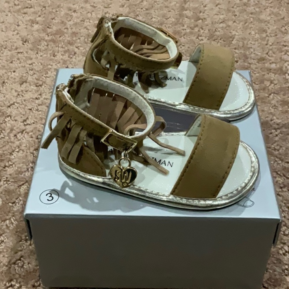 🌷  STUART WEITZMAN BABY SIZE 3 NWT - Picture 3 of 8